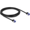 Delock RJ45 CAT6A S/FTP -> RJ45 CAT6A S/FTP M/M adatkábel 3m fekete vékony