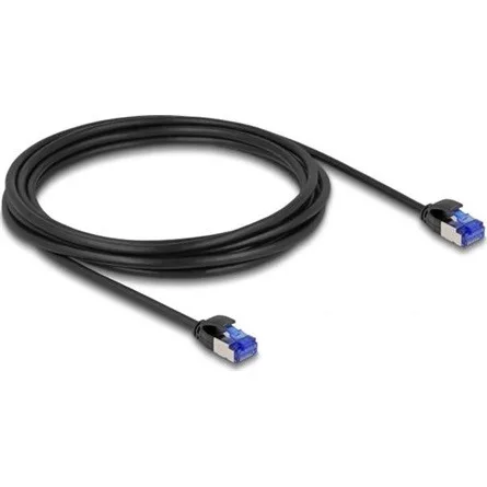 Delock RJ45 CAT6A S/FTP -> RJ45 CAT6A S/FTP M/M adatkábel 3m fekete vékony