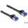 Delock RJ45 CAT6A S/FTP -> RJ45 CAT6A S/FTP M/M adatkábel 5m fekete vékony