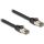 Delock RJ45 CAT6A U/FTP -> RJ45 CAT6A U/FTP M/M adatkábel 2m fekete ultrahajlékony belső fém borítássa