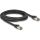 Delock RJ45 CAT6A U/FTP -> RJ45 CAT6A U/FTP M/M adatkábel 3m fekete ultrahajlékony belső fém borítássa
