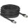 Delock RJ45 CAT6A U/FTP -> RJ45 CAT6A U/FTP M/M adatkábel 15m fekete ultrahajlékony belső fém borítássa