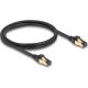 Delock RJ45 CAT6A S/FTP -> RJ45 CAT6A S/FTP M/M adatkábel 1m fekete