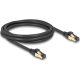 Delock RJ45 CAT6A S/FTP -> RJ45 CAT6A S/FTP M/M adatkábel 2m fekete
