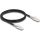 Delock RJ45 CAT6A S/FTP -> RJ45 CAT6A S/FTP M/M adatkábel 1m fekete biztonsági klipsz csomaggal