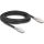Delock RJ45 CAT6A S/FTP -> RJ45 CAT6A S/FTP M/M adatkábel 3m fekete biztonsági klipsz csomaggal
