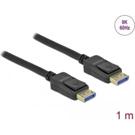   Delock Displayport 2.0 -> Displayport 2.0 M/M video kábel 1m fekete