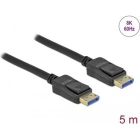   Delock Displayport 2.0 -> Displayport 2.0 M/M video kábel 5m fekete 40Gbps