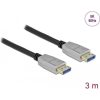 Delock Displayport 2.0 -> Displayport 2.0 M/M video kábel 3m fekete