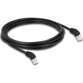   Delock RJ45 CAT6A S/FTP -> RJ45 CAT6A S/FTP M/M adatkábel 5m fekete 45° fel/45° fel