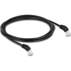   Delock RJ45 CAT6A S/FTP -> RJ45 CAT6A S/FTP M/M adatkábel 2m fekete 45° le