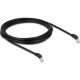 Delock RJ45 CAT6A S/FTP -> RJ45 CAT6A S/FTP M/M adatkábel 3m fekete 45° le