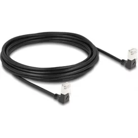   Delock RJ45 CAT6A S/FTP -> RJ45 CAT6A S/FTP M/M adatkábel 5m fekete slim, 90° le/le