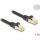 Delock RJ45 hálózati kábel fonott borítással Cat.6A S/FTP apa - apa 1 m fekete