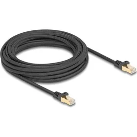   Delock RJ45 CAT6A S/FTP -> RJ45 CAT6A S/FTP M/M adatkábel 7.5m fekete fonott borítással