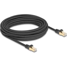   Delock RJ45 CAT6A S/FTP -> RJ45 CAT6A S/FTP M/M adatkábel 10m fekete fonott borítással