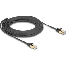   Delock RJ45 CAT6A S/FTP -> RJ45 CAT6A S/FTP M/M adatkábel 10m fekete fonott borítással
