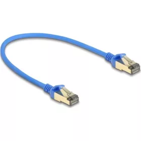   Delock RJ45 CAT8.1 F/FTP -> RJ45 CAT8.1 F/FTP M/M adatkábel 0.3m kék vékony