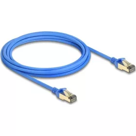   Delock RJ45 CAT8.1 F/FTP -> RJ45 CAT8.1 F/FTP M/M adatkábel 3m kék vékony