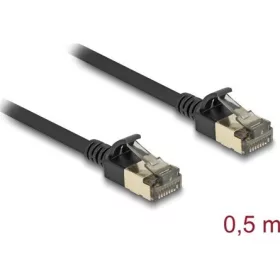   Delock RJ45 hálózati kábel Cat.8.1 F/FTP Slim Pro 0,5 m, fekete