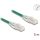 Delock RJ45 hálózati kábel Cable Cat.6A apa   apa hajlított csatlakozóval U/FTP Slim 5 m, zöld