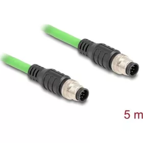 Delock Kábel M12 A kódolt 8 tűs apa - apa PUR (TPU) 5 m