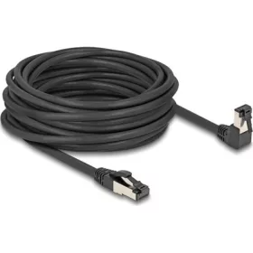   Delock RJ45 hálózati kábel Cat.8.1 S/FTP 90  fokban lefelé hajló / egyenes 10 m fekete