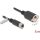 Delock M12 kábel D-kódú 4 tűs anya - RJ45 anya Cat.5e FTP installálásához 5 m, fekete