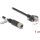 Delock M12 kábel X-kódú 8 tűs anya - RJ45 apa csavarokkal Cat.6A S/FTP 1 m hosszú fekete
