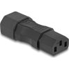 Delock Tápadapter IEC 60320 - C14 - C13, apa / anya, 10 A, egyenes