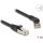 Delock RJ45 hálózati kábel Cat.6A S/FTP 45 -ben jobbra hajlított apa   egyenes apa 1 m fekete
