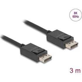Delock DisplayPort kábel 16K 30 Hz / 8K 60 Hz 40 Gbps 3 m