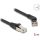 Delock RJ45 hálózati kábel Cat.6A S/FTP 45 -ben jobbra hajlított apa   egyenes apa 5 m fekete