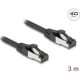 Delock RJ45 hálózati kábel Cat.8.1 S/FTP 3 m fekete