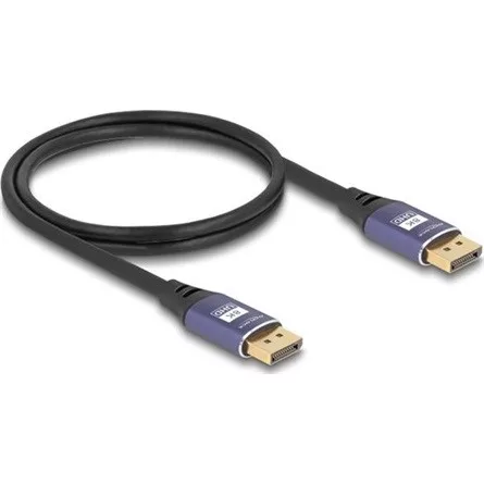 Delock DisplayPort kábel 8K 60 Hz 1 m lila fém