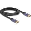 Delock DisplayPort kábel 8K 60 Hz 3 m lila fém