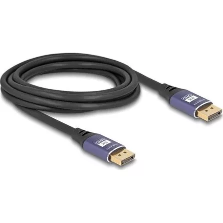 Delock DisplayPort kábel 8K 60 Hz 3 m lila fém