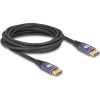 Delock DisplayPort kábel 8K 60 Hz 5 m lila fém