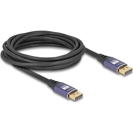 Delock DisplayPort kábel 8K 60 Hz 5 m lila fém