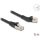 Delock RJ45 hálózati kábel Cat.6A S/FTP 45 -ben jobbra hajlított apa   egyenes apa 5 m, fekete