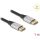 Delock DisplayPort kábel 16K 60 Hz 1 m ezüst fém