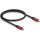 Delock 20Gbps USB-C 3.2 Gen2 -> USB-C 3.2 Gen2 M/M adatkábel 0.5m fekete-piros