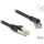Delock RJ45 hálózati kábel Cat.8.1 S/FTP 45 -ben jobbra hajlított apa   egyenes apa, akár 40 Gbps, 5 m, fekete