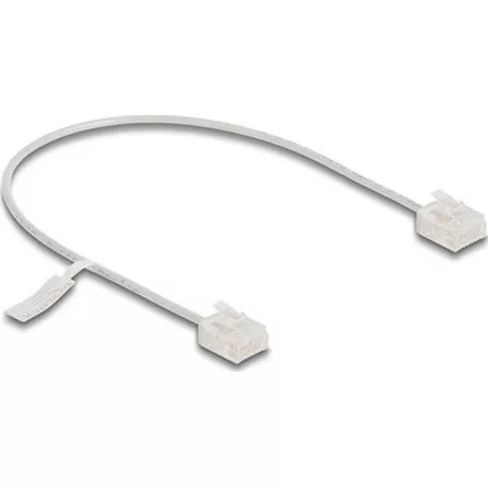Delock RJ45 hálózati kábel Cat.6 UTP ultravékony 0,3 m szürke rövid csatlakoztatókkal