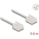 Delock RJ45 hálózati kábel Cat.6 UTP ultravékony 0,5 m szürke rövid csatlakoztatókkal