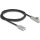 Delock USB-C -> USB-A 2.0 M/F adatkábel 1m fekete-ezüst , LED fénnyel, 90°/egyenes