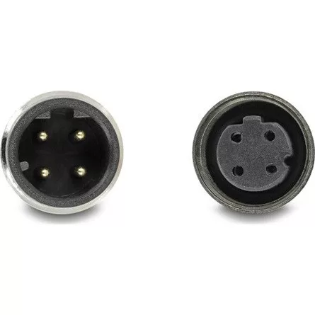 Delock Kábel M12 D kódolt 4 tűs apa - anya PVC 5 m