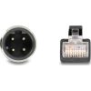 Delock Kábel M12 D kódolt 4 tűs apa - RJ45 apa PVC 1 m