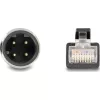 Delock Kábel M12 D kódolt 4 tűs apa - RJ45 apa PVC 1 m
