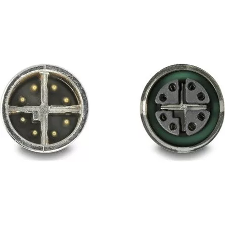 Delock Kábel M12 X kódolt 8 tűs apa - anya PVC 2 m